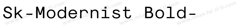 Sk-Modernist Bold字体转换